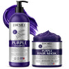 Rosemary Purple Shampoo & Purple Hair Mask Conditioner Set, Sulfate-Free