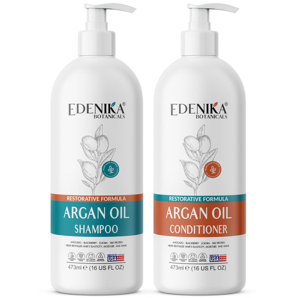 Argan Oil Shampoo and Conditioner Set Restorative Formula - 16oz each