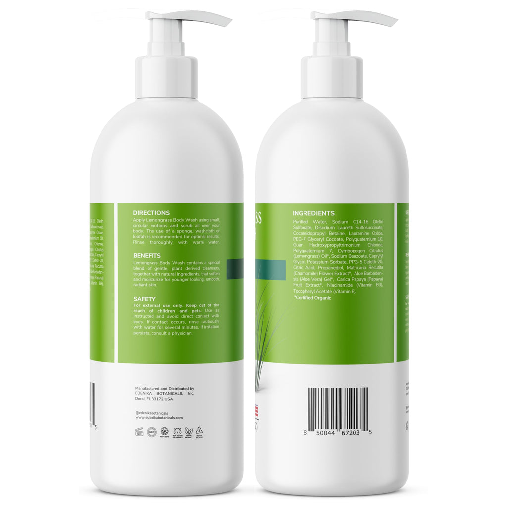 Lemongrass Body Wash 2-Pack with Vitamin E, Refreshes & Invigorates — image 7