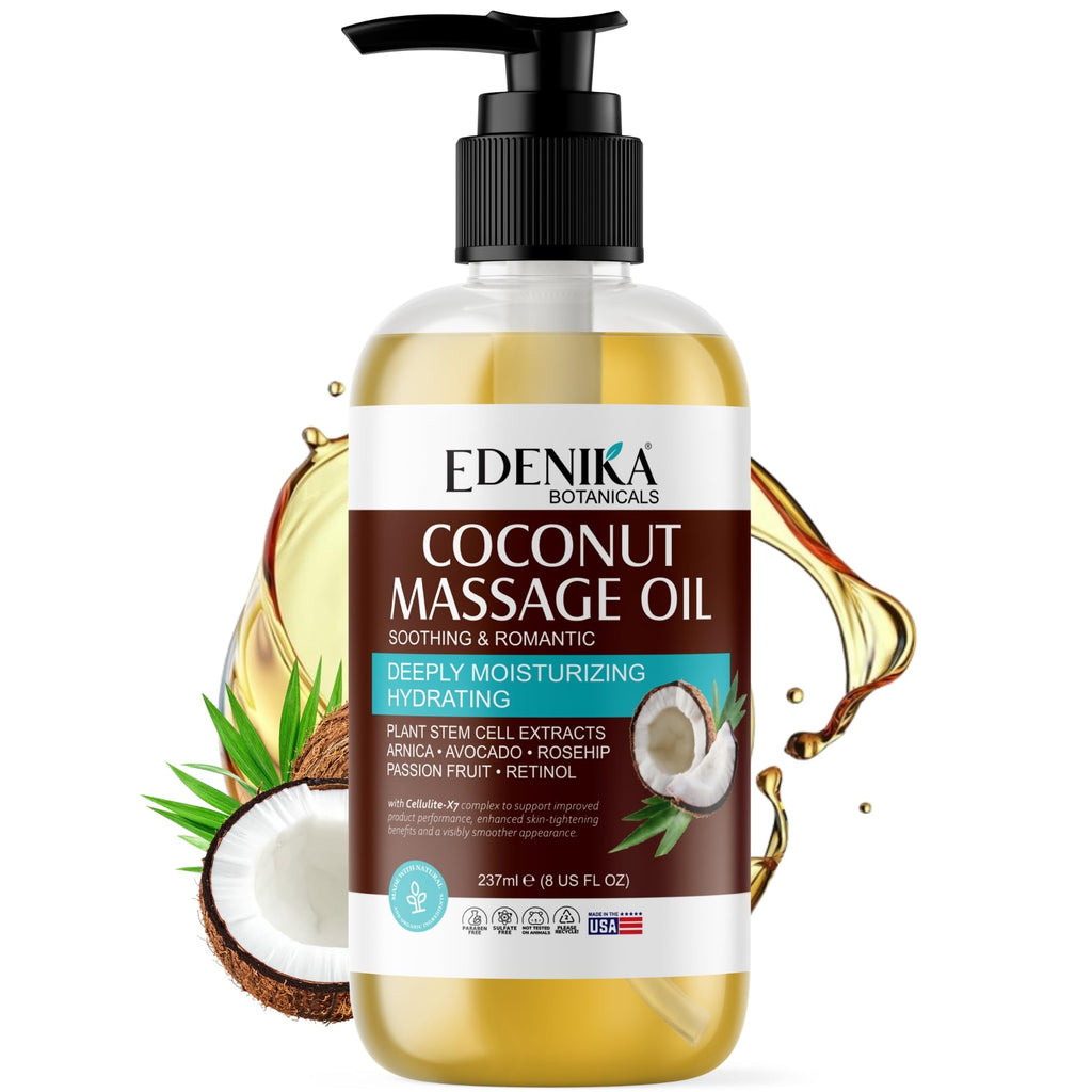 Tropical Coconut Massage Oil for Massage Therapy, Soothing Massage Oil