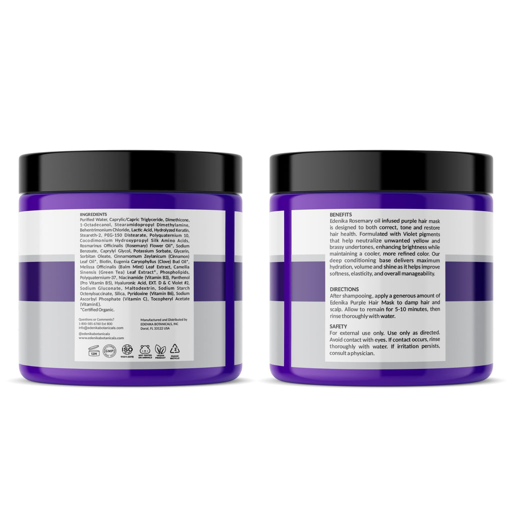 Rosemary Purple Hair Mask Deep Conditioner for Blonde, Gray & Silver Hair — image 8