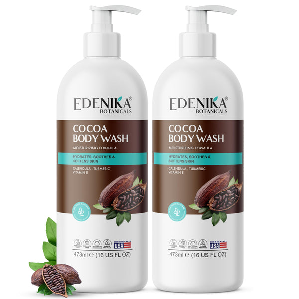 Cocoa Butter Body Wash 2-Pack, Cleanses, Hydrates & Nourishes Dry Skin