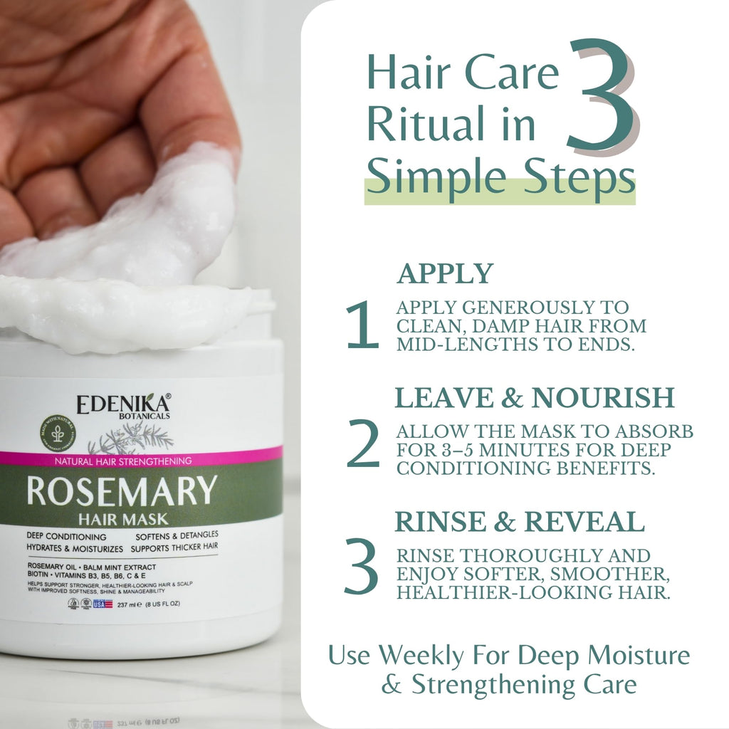 Rosemary Oil Hair Mask, Deep Conditioning, Hair Strengthening & Fortifying — image 5