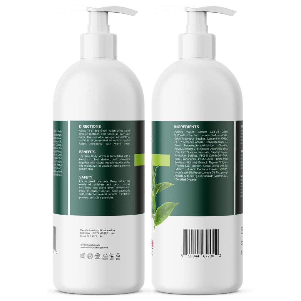 Tea Tree Body Wash (2 Pack) for Skin Therapy, Deep Cleansing & Refreshing — image 7