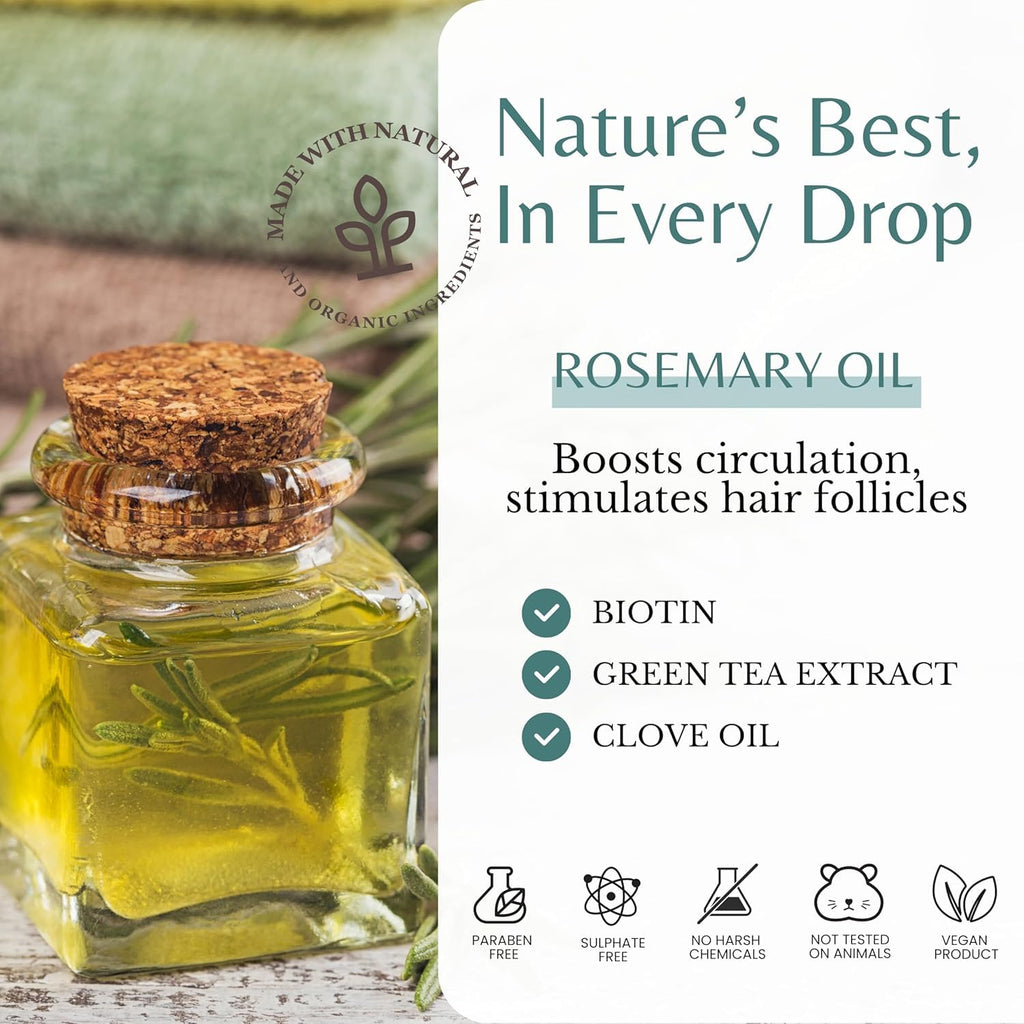 Rosemary Oil Shampoo & Conditioner with Biotin for Thinning Hair — image 4