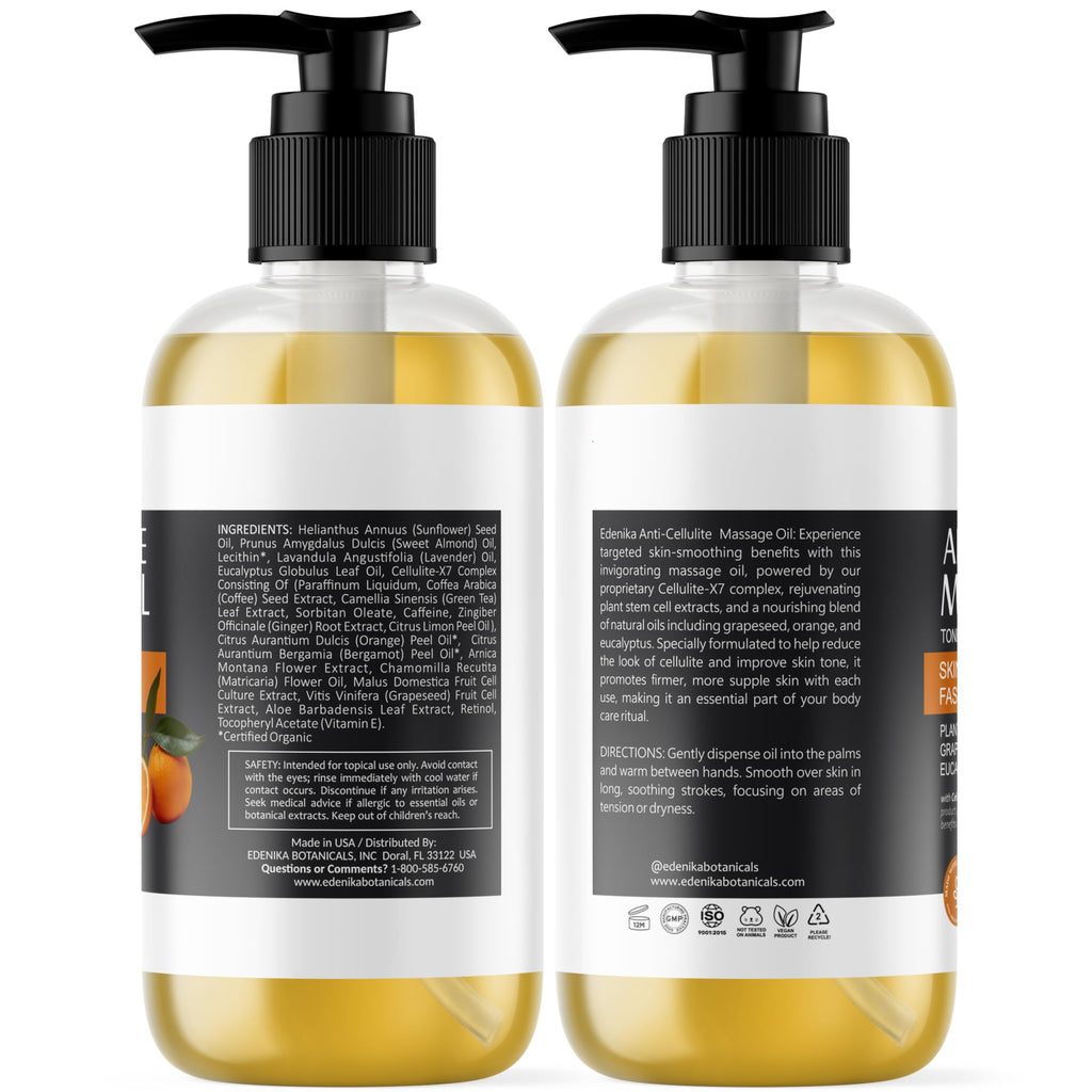 Firming Anti Cellulite Massage Oil with Grapeseed Oil, Caffeine & Retinol — 2-Pack — image 7