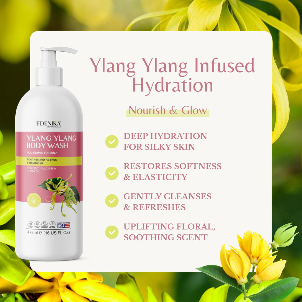Ylang Ylang Body Wash 2-Pack, Cleanses, Nourishes & Hydrates Dry Skin — image 2