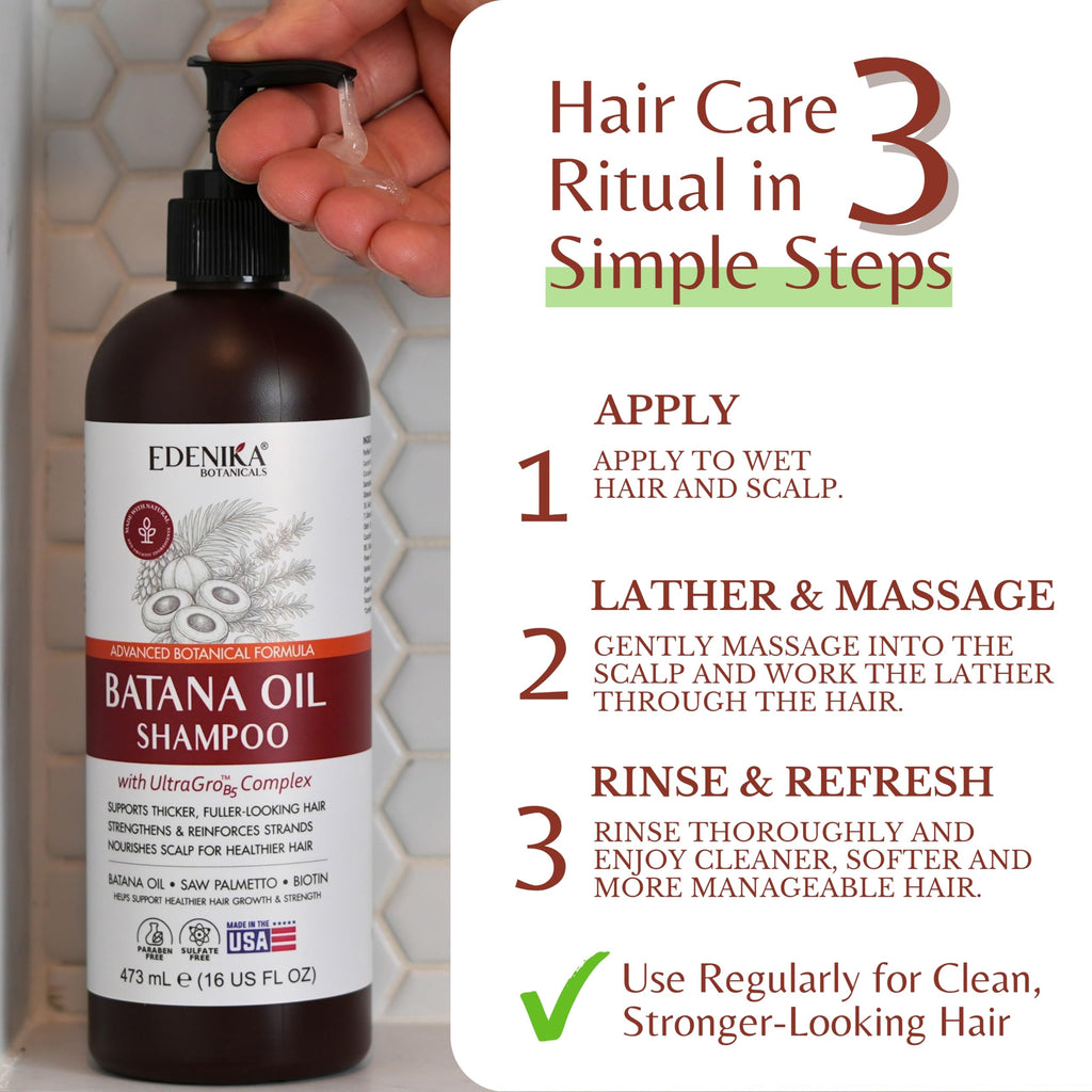 Batana Oil Shampoo with UltraGroB5 for Hair Growth & Strengthening — image 5