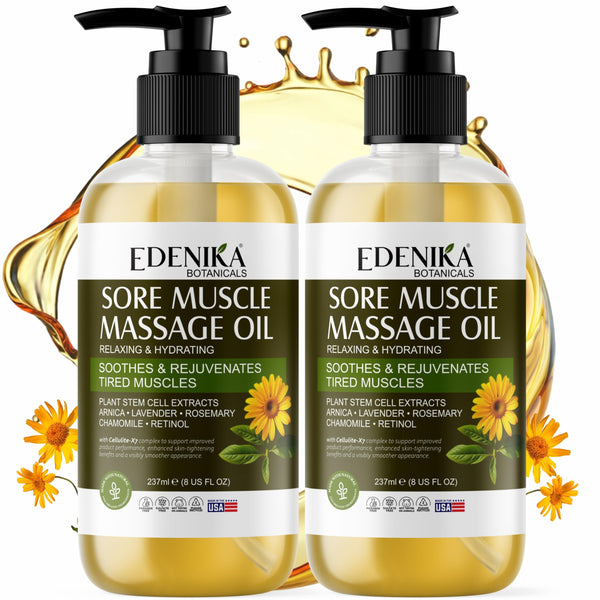 Maximum Strength Sore Muscle Massage Oil with Pure Arnica, Massage Therapy — 2-Pack
