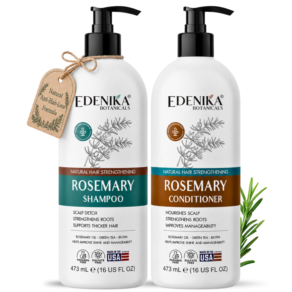 Rosemary Oil Shampoo & Conditioner with Biotin for Thinning Hair