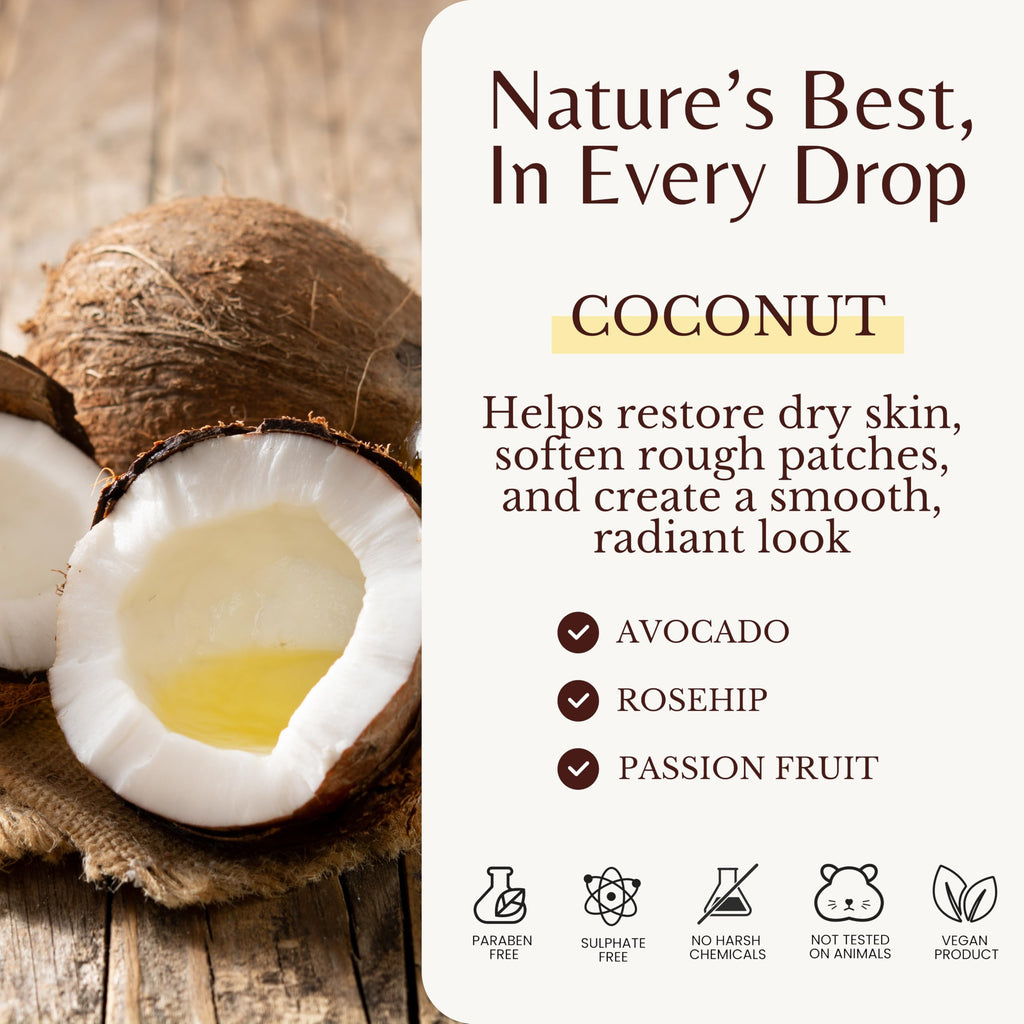 Tropical Coconut Massage Oil for Massage Therapy, Soothing Massage Oil — image 4