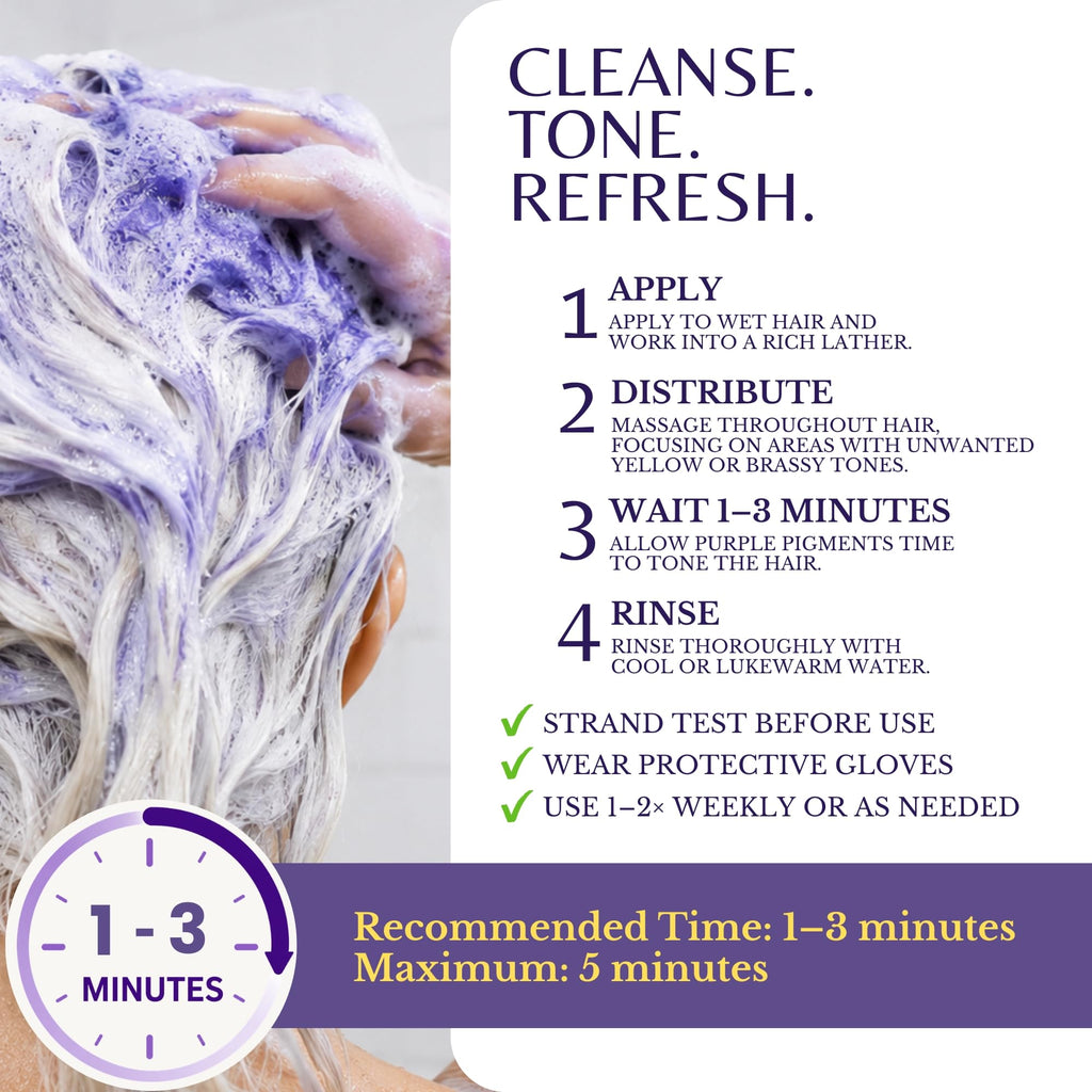Rosemary Purple Shampoo for Blonde, Gray & Silver Hair, Brightening Toning — image 6