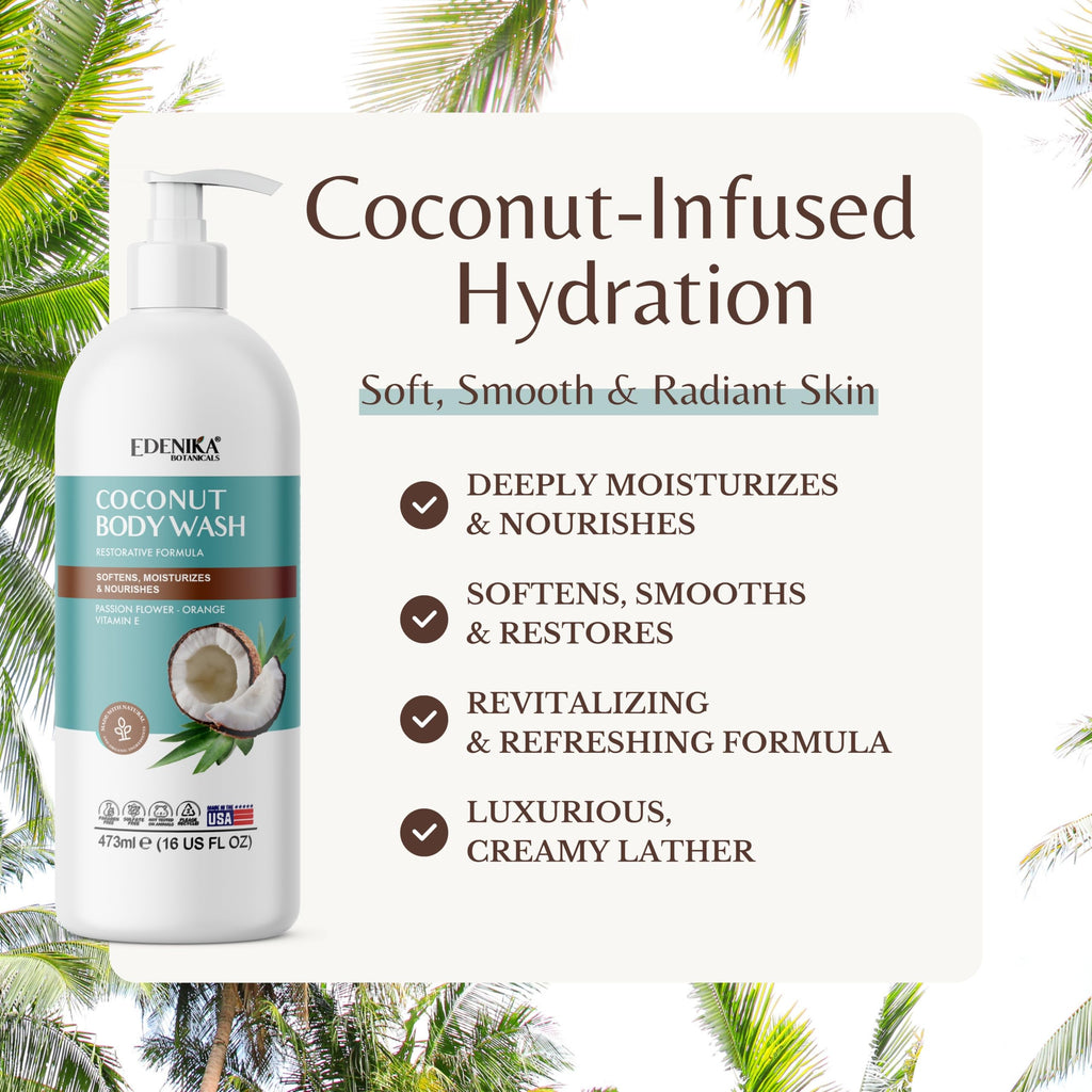 Coconut Body Wash, 16 fl oz — product benefits