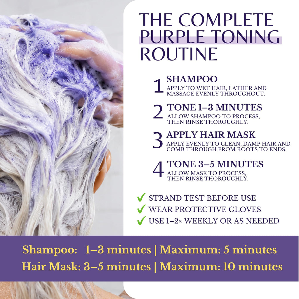 Rosemary Purple Shampoo & Purple Hair Mask Conditioner Set, Sulfate-Free — image 6