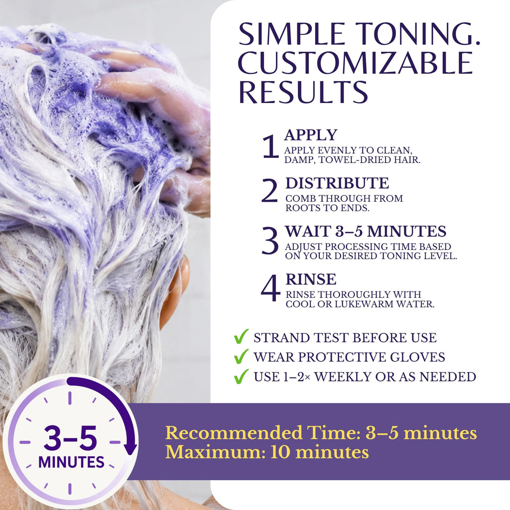 Rosemary Purple Hair Mask Deep Conditioner for Blonde, Gray & Silver Hair — image 6