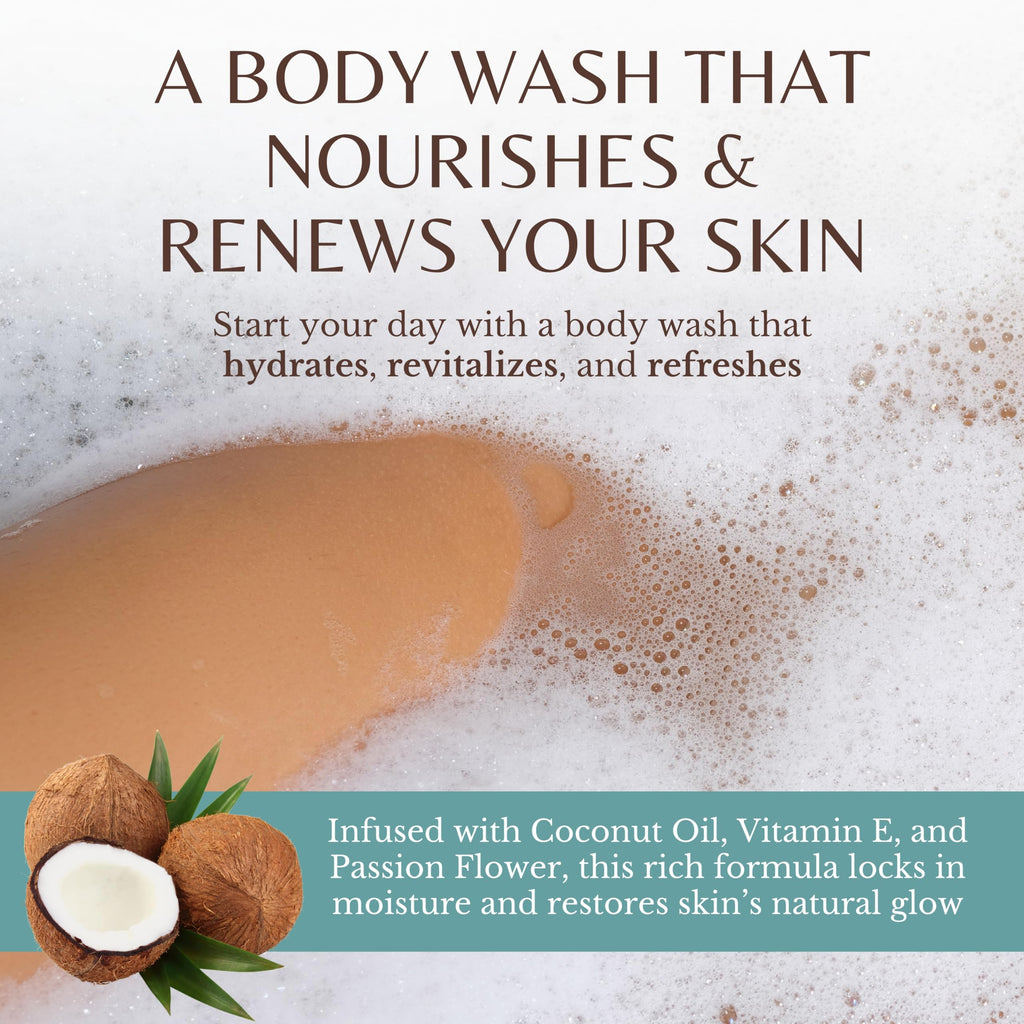 Coconut Body Wash 2-Pack, Cleans, Softens & Nourishes Dry Skin — image 3