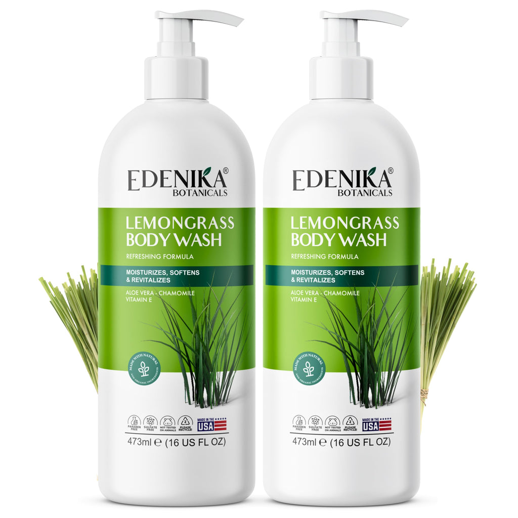 Lemongrass Body Wash 2-Pack with Vitamin E, Refreshes & Invigorates