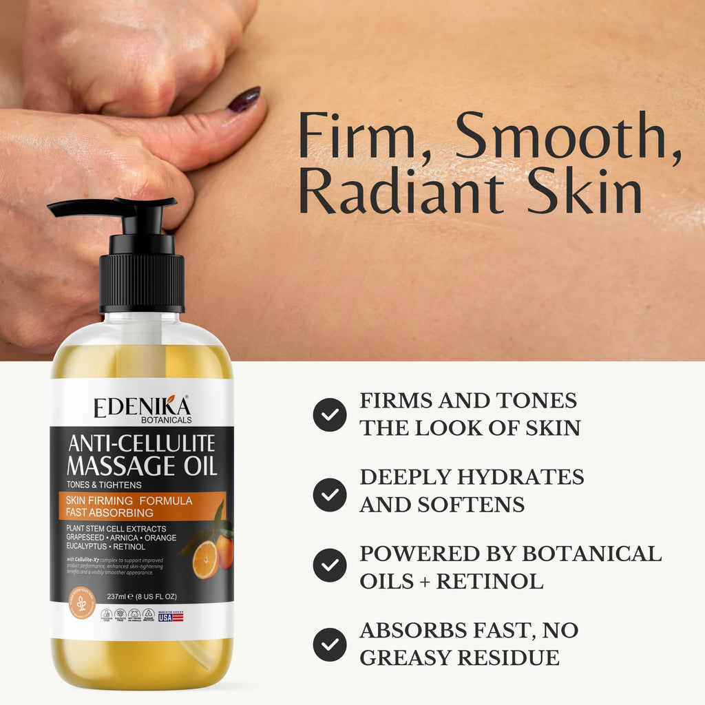 Firming Anti Cellulite Massage Oil with Grapeseed Oil, Caffeine & Retinol — 2-Pack — image 2