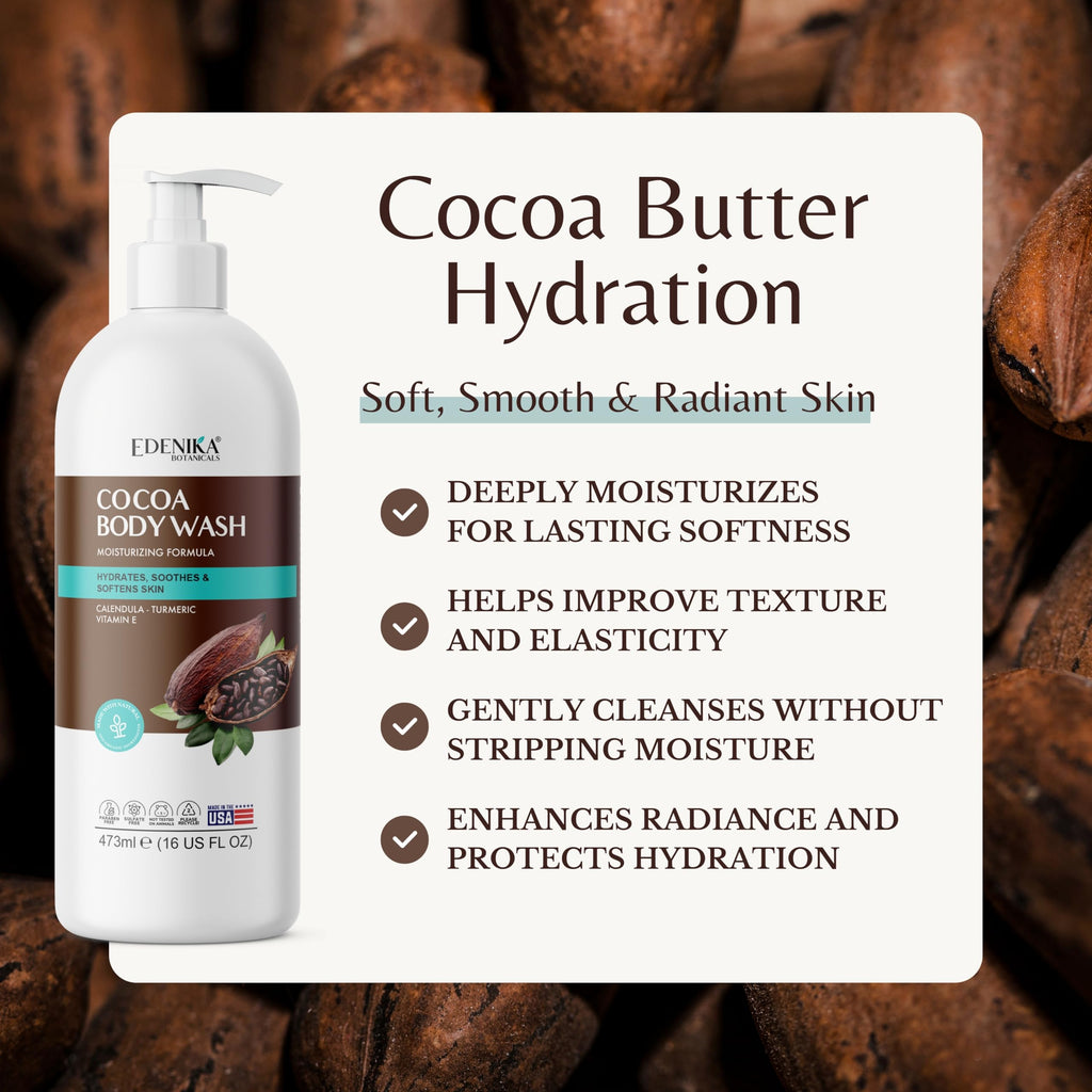 Cocoa Butter Body Wash 2-Pack, Cleanses, Hydrates & Nourishes Dry Skin — image 2