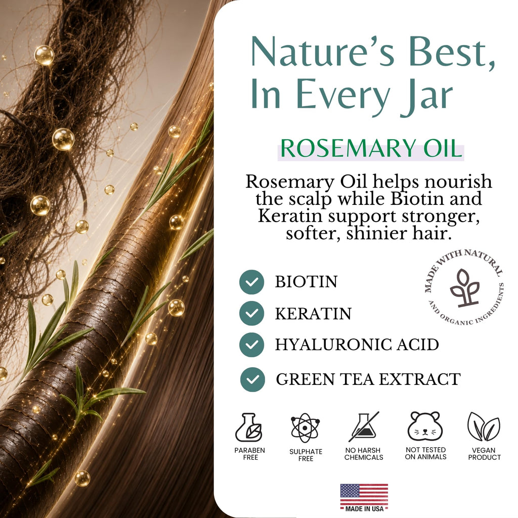 Rosemary Oil Hair Mask, Deep Conditioning, Hair Strengthening & Fortifying — image 4