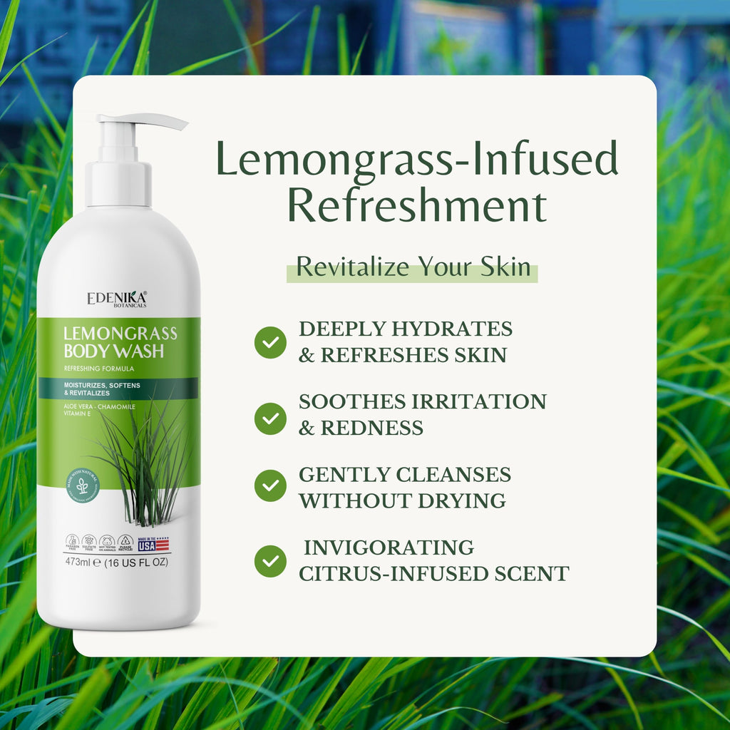Lemongrass Body Wash 2-Pack with Vitamin E, Refreshes & Invigorates — image 2