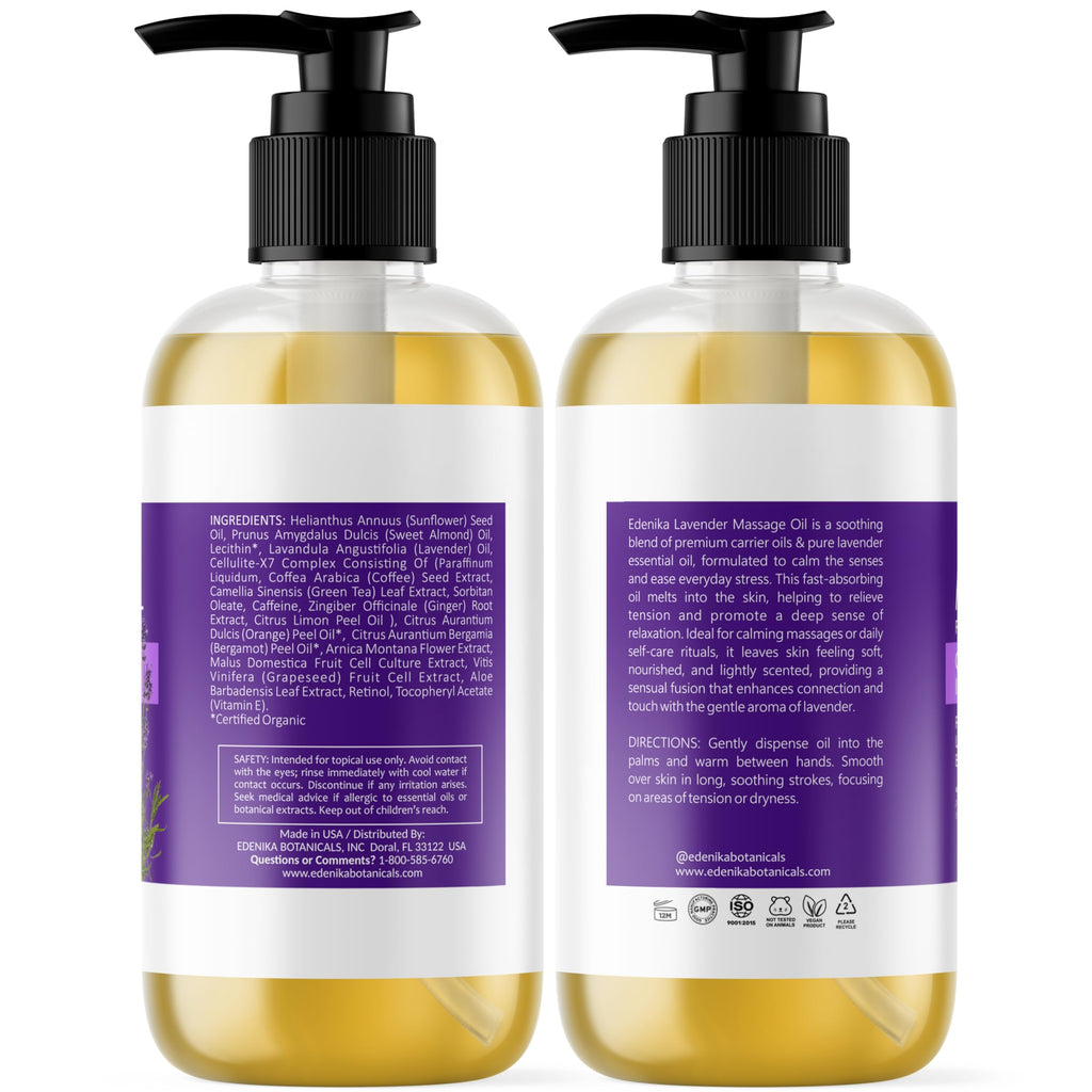 Lavender Massage Oil for Skin, Aromatherapy & Romantic Oil for Date Night — image 7
