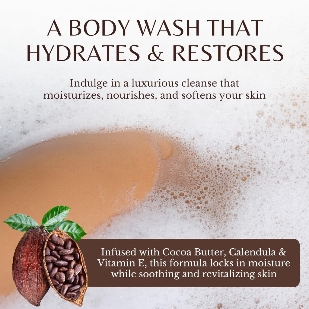 Cocoa Butter Body Wash 2-Pack, Cleanses, Hydrates & Nourishes Dry Skin — image 3