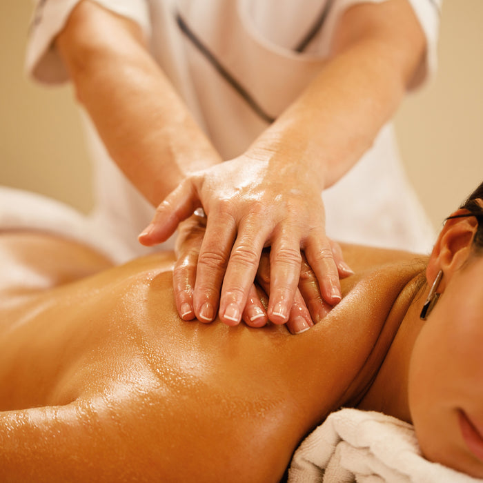 Professional back massage